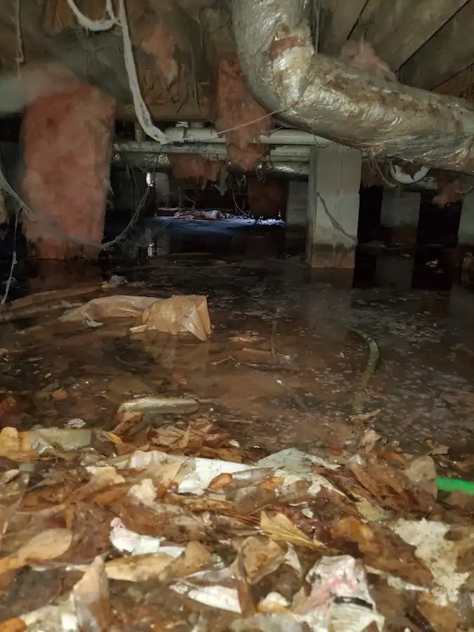 Crawl space flood assessment for Commercial Water Damage Restoration in Riviera Beach